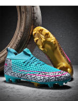 Botas de fútbol para hombres, tacos de fútbol para césped, botas de fútbol antideslizantes para exteriores para niños, calzado deportivo de entrenamiento de hierba profesional, parte superior baja - details 3