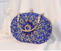 Nuevo bolso de noche con incrustaciones de diamantes de flor de aleación, bolso de mano para banquete de vestido de alta sociedad para mujer - details 11