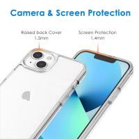 Funda para iPhone 16,15,14,13, Carcasa antiamarilla de Parachoques a Prueba de Golpes, Respaldo Transparente Antiarañazos (HD Clara) - details 2