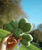 Muñeco De Peluche Original Jelly Cat 11cm De Four Leaf Clover Juguete Interactivo Para Perros Y Gatos Decoración De Hogar Regalo De Vacaciones Edición Limitada Para Irlanda - details 1