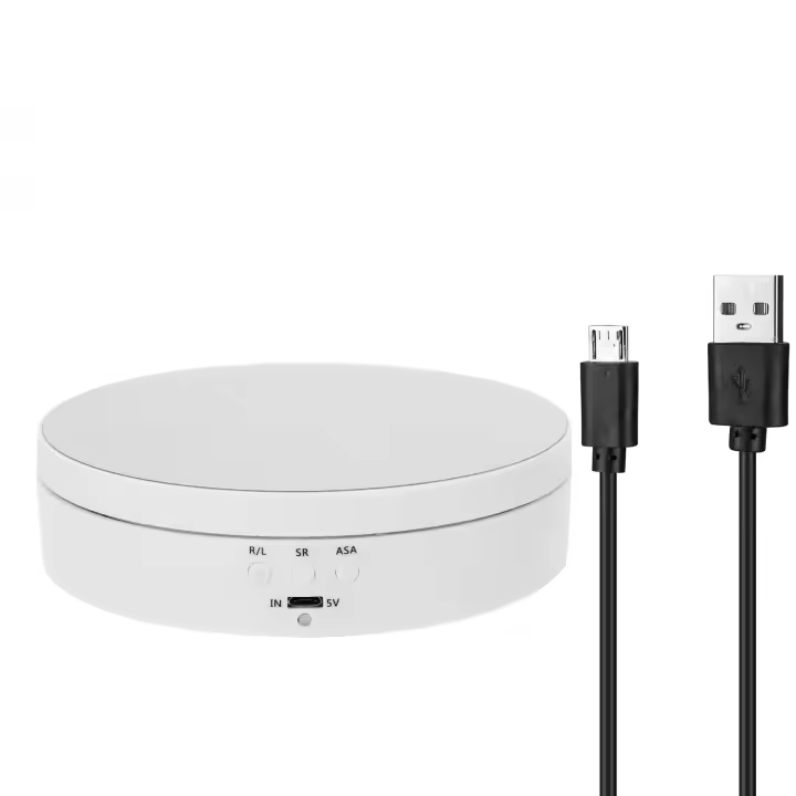 Soporte Giratorio Multifuncional 4KG Máxima Carga Soporte para Joyería Sin Ruido Rotación 360° Estable Electric Turntable para Cocina y Comedor - 1