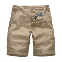 Novedad de verano, pantalones cortos Cargo 100% de algodón para hombre, moda de Color sólido, múltiples bolsillos, pantalones cortos holgados informales de marca para hombre - details 4
