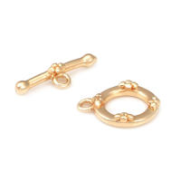 Pulsera de Tirantes Geométricos de Latón Dorado 18K Clasps para Hacer Joyería DIY - details 40