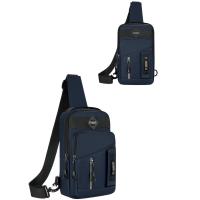 Bolso de pecho sencillo con múltiples bolsillos para hombre, bolso de hombro de tela, bolso deportivo para mensajes, bolso cruzado multifunción con cremallera para correr - details 18