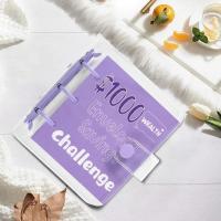 Mini carpeta de ahorro de dinero de PVC, Mini carpeta de presupuesto de $150/300/500/1000, libro de desafíos de ahorro colorido y duradero para planificador de presupuesto - details 7