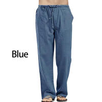 Spring Men's Linen Wide Leg Pants Oversized Sports Street Casual Yoga Pants Sweatpants Men's - details 9