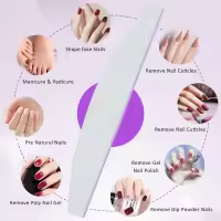 Lima de Uñas 100/180 Set Profesional de Manicura 10pcs/15pcs Lijado Gel Pulidor Doble Lado Media Luna Lima Herramientas para Uñas - details 3