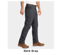 MAGCOMSEN hombres soft shell pantalones de lana caliente pantalones tácticos con bolsillos con cremallera - details 6
