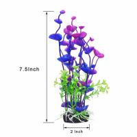 Hierba Artificial de plástico para acuario, decoración de gran criatura, adorno de flores, accesorios acuáticos - details 1
