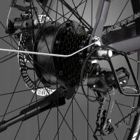 FAFREES F28 Pro Bicicleta Eléctrica,Neumático de 27,5*1,75 pulgadas,Motor de 250W,Batería de 36V 14.5Ah,SHIMANO de 7 Velocidades,Frenos de Disco Mecánicos,Luces LED Delanteras y Traseras,Portaequipajes Trasero HD,Azul - details 2