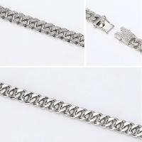 Collar Cadena with Diamante de Imitación Plateada Dorado Hip Hop Cubana para Hombre Mujer de Aleacion, Hombres Miami - details 2