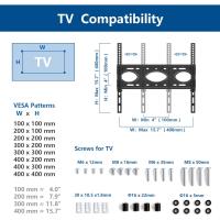 Soporte TV de Ruedas Ajustable 27 a 70 Pulgadas Giratorio +/-45° Almacenamiento de Medios AV de Alta Capacidad 50 KG MAX Vesa 400x400mm - details 8