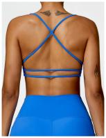 Sujetador de mujer con correa cruzada sujetador de yoga transpirable entrenamiento sexy espalda hermosa top de fitness - details 7