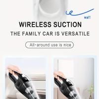 Potente aspiradora de mano inalámbrica - Mini aspiradora de limpieza portátil con carga USB para automóvil, hogar, oficina - Variedad de accesorios - details 1