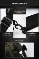 Fanny-Bolsa de pecho USB para acampada, mochila Molle, bolsas de mensajero tácticas, cinturón para caza al aire libre, bolsa de asalto, pesca y escalada - details 15
