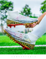 Botas de fútbol profesionales AG para hombres, zapatos de fútbol para niños, tacos altos para el tobillo, zapatillas de fútbol de hierba, zapatos de entrenamiento de Futsal, gran oferta - details 22