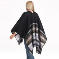 Nuevo chal de otoño e invierno para mujer, imitación retro de Cachemira con abertura, capa gruesa y cálida, chaqueta, estilo pasarela - details 7