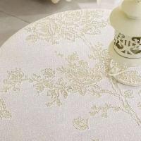 Mantel ENCE blanco retro europeo ahuecado, cubierta de mesa central, tela antipiscina para sala de estar, mesa de comedor redonda, - details 1