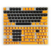 Teclas de teclado mecánico personalizado, Kit de bricolaje, PBT, 149 teclas, CSA, perfil DYE-SUB, estilo inglés, negro, amarillo - details 5