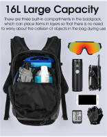 Mochila de Ciclismo Portátil Impermeable 10L WEST BIKING Bolsa Deportiva al Aire Libre para Escalada y Senderismo Mochila de Hidratación para Actividades de Bicicleta - details 19