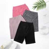 Pantalones cortos de Yoga para mujer, pantalones cortos de motociclista con cintura en V, mallas de Yoga para Fitness, cintura cruzada con bolsillo, pantalones cortos deportivos de Yoga para mujer - details 5