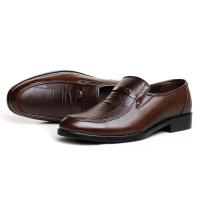 Mocasines casuales para hombres Zapatos formales para hombres con punta redonda Zapatos planos sin cordones hechos a mano para hombres de negocios - details 8