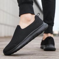 Zapatos de malla ligeros y transpirables para hombre, zapatillas informales antideslizantes para caminar al aire libre, zapatos de conducción, talla grande - details 16