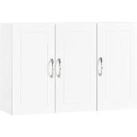 Armario de Pared Multiusos Diseño Colgante de 2 Puertas Tamaño 60 x 30 x 60cm Blanco - details 19