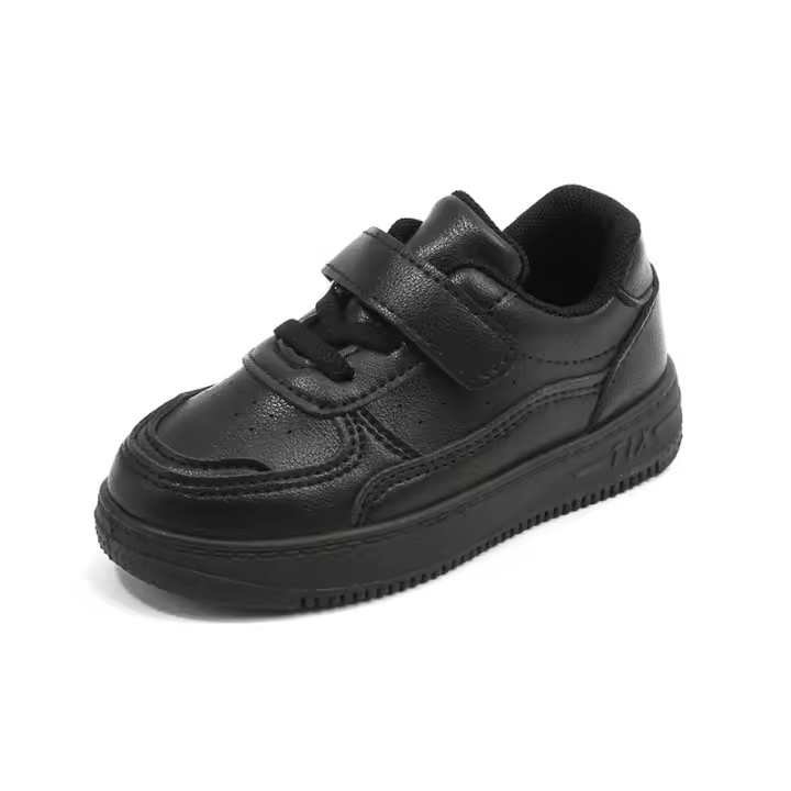 Zapatos deportivos casuales de cuero con suela suave para bebés, niños y niñas. - 1
