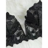 Lencería de hadas Floral de San Valentín, bragas cortas encantadoras, ropa interior Sexy, camisón elegante, ropa interior en V, conjunto breve para mujer, sujetador transparente - details 5