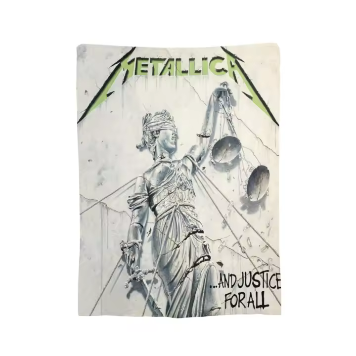 Metallica Manta de lana para niños y niñas, perfecta para el hogar o viajar - 1