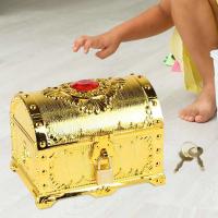 Pirate Chest Storage Box Decorative Pirate Treasure Chest for Candy Cookies Boxes Kids Children Prize Gift Themed Party Favors