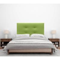 Cabecero de Polipiel o Tela Pro con 2 hileras de Botones y Patas Cabezal tapizado Cama Lujo (150x105cm con Patas (Camas 150/160), Tela Beige) - details 7
