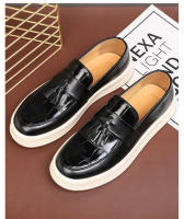 Zapatos de cuero Verano para hombres Jóvenes Estilo británico Mocasines perezosos Zapatos Doudou casuales - details 7