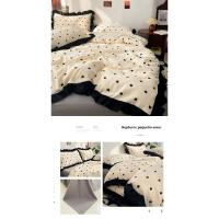 Conjunto de Cama de Algodón Tejido Nube Borde Sombrero de Cama de Cuatro Piezas - details 23