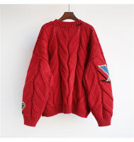 Cárdigan de punto cálido para mujer, chaqueta bordada con bolsillos, abrigo holgado, otoño e invierno, 2023 - details 17