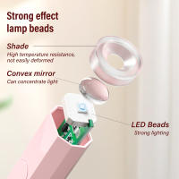 Secador de Uñas Mini Portátil CNHIDS Lámpara de Espejo LED UV Secado Rápido de Gel - details 4
