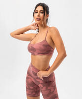 SHINBENE Sujetador Deportivo de Yoga para Mujeres con Estampado Camuflaje Diseño de Espagueti y Tirantes Delgados Fitness Gimnasio XS-XL - details 17