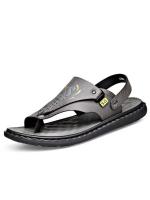 Verano 2025 hombres suela blanda color sólido antideslizante moda cien transpirable hombres zapatos de playa - details 2