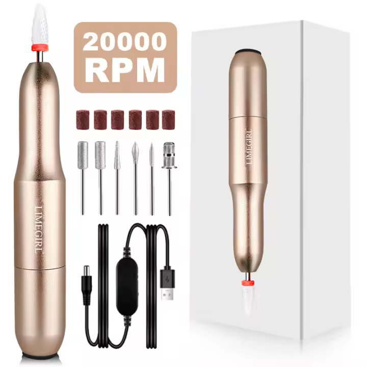 Taladro Eléctrico para manicura y pedicura, de 35000/20000 RPM juego de Brocas para Limar - 1