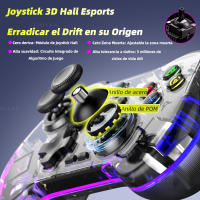 Mini PC Mando Comaptible NS SWITCH Android ios Gamepad RGB Control Joystick con disparador de efecto Hall Giroscópico - details 1
