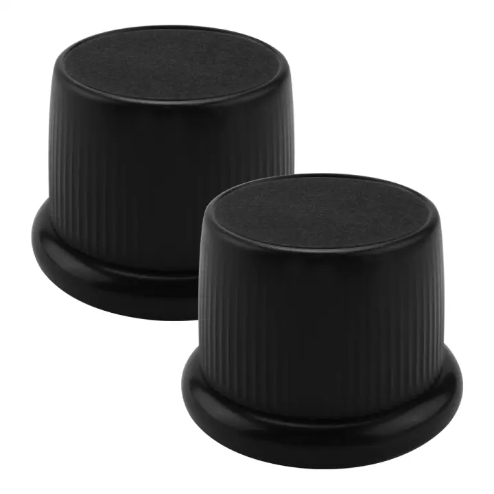 Elevadores de cama ajustables, muebles de alta resistencia, sofá, mesa, elevador de suelo, negro, 2 uds. - 1