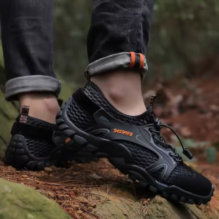 Zapatos de senderismo antideslizantes para hombre, calzado deportivo, escalada, Trekking - 1