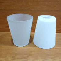 Apertura de pantalla de lámpara de vidrio cónico, reemplazo de cubierta de vidrio esmerilado blanco para bombilla de tornillo E27, accesorios de iluminación colgantes, d4.2 cm - details 0
