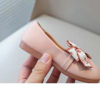 Zapatos de cuero para niñas, mocasines planos de cuero PU suave para niños, mocasines sin cordones con lazo de cinta, princesa dulce, sencillo, clásico, talla 21-34, nuevo - details 12