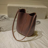 Bolso de hombro Vintage de gran capacidad para mujer, bolso cruzado informal de cuero PU, Color sólido, bolso de compras con asas - details 4