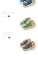 Comwarm-Zapatillas de invierno para mujer, pantuflas cálidas de algodón de felpa, antideslizantes para interiores, suela gruesa, zapatos peludos para parejas, novedad de 2022 - details 7