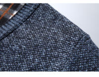 Otoño Invierno Casual cuello en V mantener caliente Tops al aire libre suelto versátil tejido polar abrigo nuevo sólido moda Cardigans suéter hombre - details 7