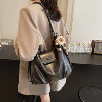 Bolso Tote para Mujer, Bolso de Hombro de Gran Capacidad para Viajes Diarios, Mochila Versátil con Cierre de Cremallera, Diseño Ligero en Negro, Café, Marrón Claro - Acabado con Pintura en los Bordes - details 0