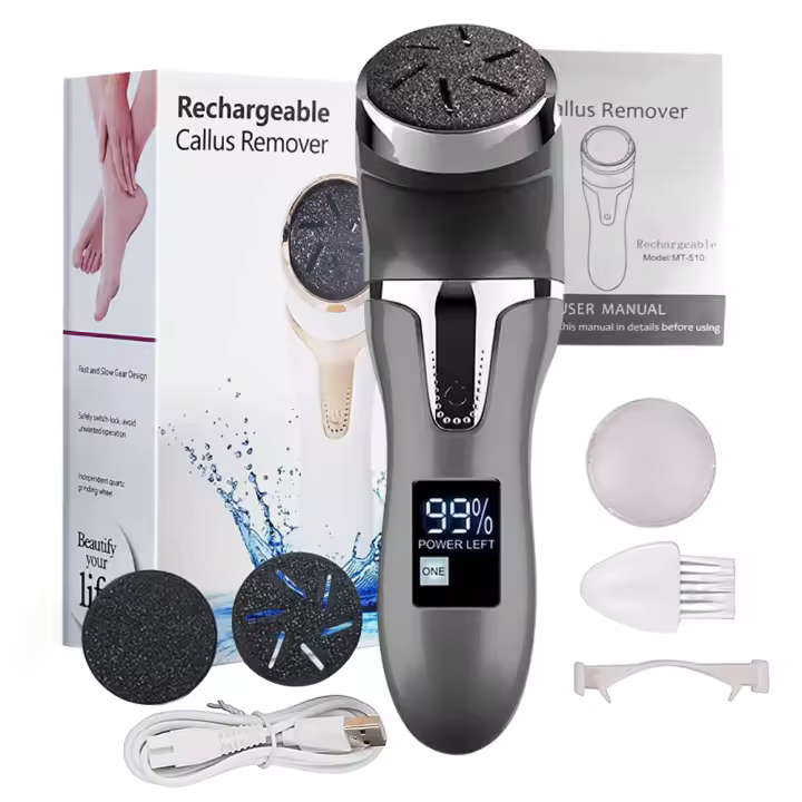 Kit de Quitagallo Eléctrico Herramientas de Pedicura Exfoliador de Piel Muerta Removedor de Callos de Pie Mordedor de Talón Herramientas de Belleza para Pies - 1